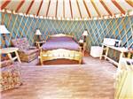 Inside of one of the yurts at HAT CREEK RESORT & RV PARK - thumbnail