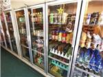 A row of refrigerators in the general store at HAT CREEK RESORT & RV PARK - thumbnail