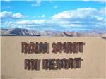 View larger image of Sign leading into campground resort at RAIN SPIRIT RV RESORT image #1