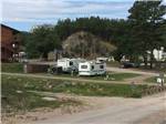 View larger image of A view of the gravel roads and campsites at RUSHMORE VIEW RV PARK image #9