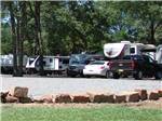 View larger image of RVs parked on-site near trees at RED RIVER RV PARK image #6