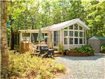 View larger image of Cabin with deck at OLD CHATHAM ROAD RV CAMPGROUND image #3