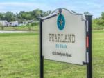 Entrance sign at Pearland RV Park - thumbnail