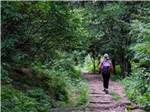A lady taking a hike nearby at SPRING CITY RV PARK - thumbnail