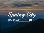 A mountain view at sunset nearby at SPRING CITY RV PARK - thumbnail