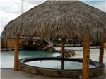 View larger image of A tiki hut over the hot tub at SUMMER BREEZE USA KATY image #11