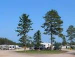 Parked RV's at site Chocolay River RV & Campgrounds - thumbnail
