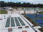 An aerial view of the shuffleboard court at ISLAND OAKS RV RESORT - thumbnail