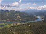 View larger image of An aerial view of the river nearby at KALISPEL RV RESORT image #1