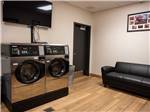 View larger image of A pair of front loading washing machines at KALISPEL RV RESORT image #6