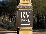 View larger image of Entrance sign to park at CASINO DEL SOL RV PARK image #1