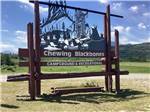 Sign declaring Chewing Black Bones Campground and Recreation at CHEWING BLACK BONES CAMPGROUND - thumbnail