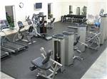 A lot of gym equipment available for guest at OAK TERRACE RV RESORT - thumbnail