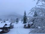 The cabins covered in snow - thumbnail