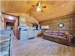 Inside view of the rental cabin at COPPER COURT RV PARK - thumbnail