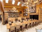 A large table with antler in the middle at THE RETREAT, LINKS & SPA AT SILVIES VALLEY RANCH - thumbnail