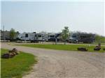 View larger image of One of the gravel roads leading to the campsites at BRAZOS TRAIL RV PARK image #2