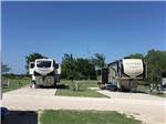 A couple of back in RV sites at BRAZOS TRAIL RV PARK - thumbnail