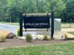 The front entrance sign at APPALACHIAN SPRINGS OUTDOOR RESORT - thumbnail