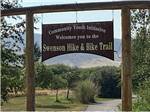 View larger image of A sign for the Swenson Hike  Bike Trail nearby at DILLON MOTORCOACH  RV PARK image #8