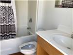 Private bathroom area at YELLOWSTONE LAKESIDE RV PARK - thumbnail