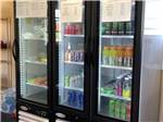 View larger image of The refrigerator section in the general store at COOKS LAKE RV RESORT  CAMPGROUND image #11