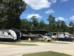 Class A motorhome in paved sites at THOMPSON LAKE RV RESORT - thumbnail