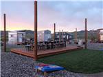 Common area for dining and games at TRAIL & HITCH RV PARK AND TINY HOME HOTEL - thumbnail
