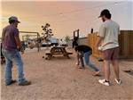 A couple of men playing bocce ball at ERIC & JAY'S RV RESORT - thumbnail