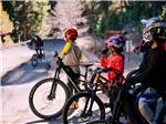 Kids on mountain bikes - thumbnail