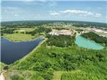 Aerial view of the park and lakes - thumbnail