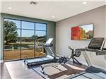 Inside of the exercise room at Jetstream RV Resort at Stone Oak Ranch - thumbnail