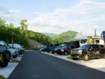 Parked trailers at site Camp Margaritaville RV Resort & Lodge Pigeon Forge - thumbnail