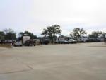 Parked trailers at site Brazoria RV Park - thumbnail