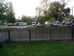 View of the RV sites from a gated lawn area - thumbnail