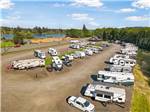 View of trailers in gravel sites - thumbnail