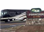 View larger image of The front entrance sign at PARKSIDE RV PARK image #1