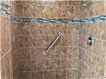 A view of the clean shower stall at MEETEETSE RV PARK - thumbnail