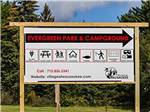 View larger image of Sign leading the way to the campground at EVERGREEN PARK  CAMPGROUND image #6