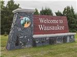 The sign for the city of Wausaukee at EVERGREEN PARK & CAMPGROUND - thumbnail