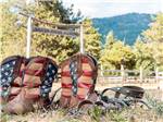 View larger image of American flag cowboy boots in a field at SILVER RIDGE RANCH image #3