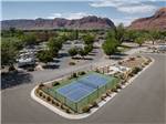 Overhead view of tennis courts at PORTAL RV RESORT - thumbnail