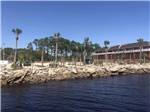 A view of the campsites from the water at BAYSIDE RV RESORT AND MARINA - thumbnail