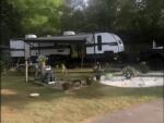Parked trailer at site Drifters RV Park - thumbnail