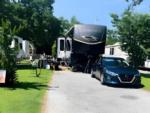 Parked trailer at site Drifters RV Park - thumbnail