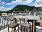 View larger image of Hi top seating on the deck at MEDALLION CAMPGROUND - BRISTOL MOTOR SPEEDWAY image #10