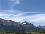 Snow-capped hills at Buffalo Calf Campground - thumbnail