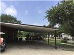 View larger image of A covered area on the building at BIG OAK RV RESORT image #12