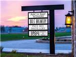 Resort amenities way finding sign - thumbnail