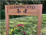 Glamping sign at Starved Rock Family Campground - thumbnail